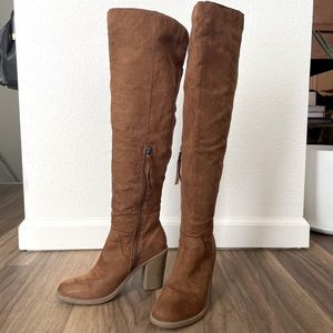 DV Dolce Vita Over the Knee Boot Tan Carmel 8